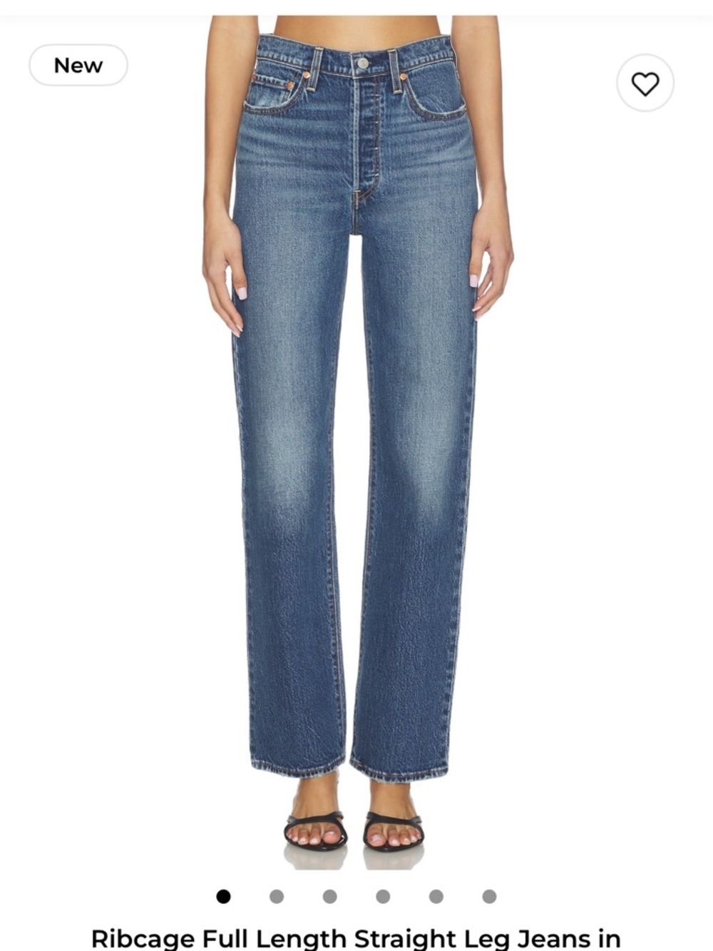 Levi's Straight Leg Jeans in Medium Blue Wash